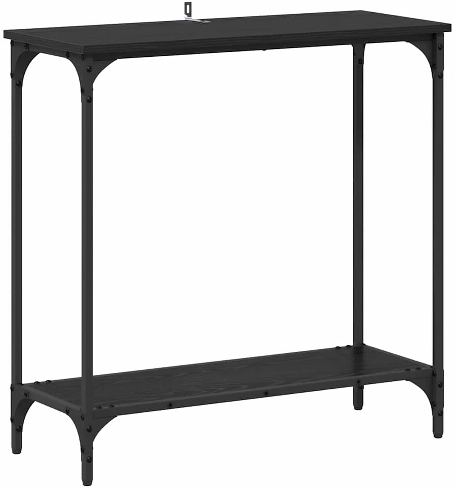 Konsolinis stalas juoda ąžuolo 75 x 30.5 x 75 cm