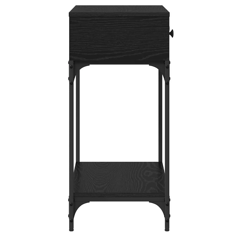 Konsolinis stalas juoda ąžuolo 75 x 34,5 x 75 cm