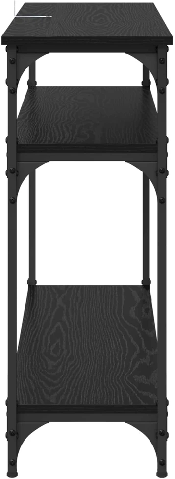 Konsolinis stalas Juodas ąžuolas 100 x 29 x 75 cm