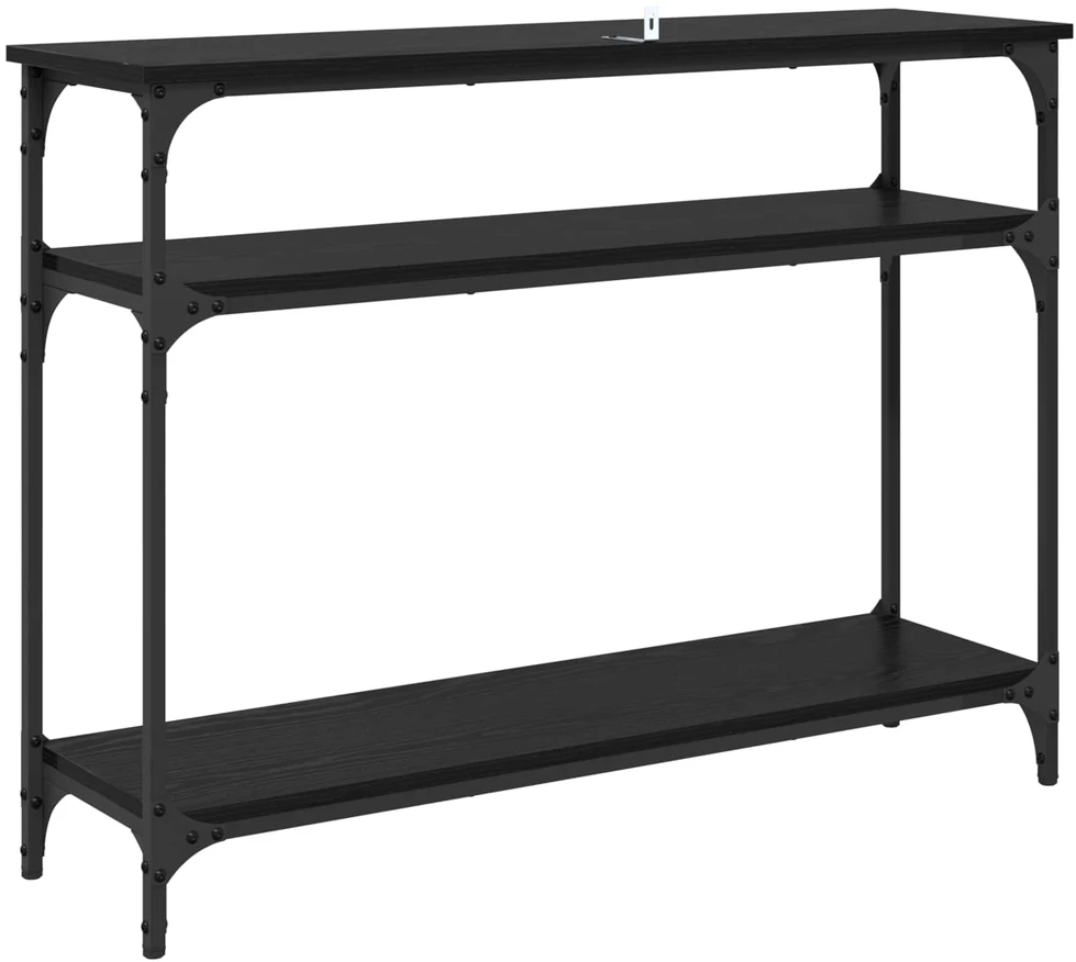 Konsolinis stalas Juodas ąžuolas 100 x 29 x 75 cm