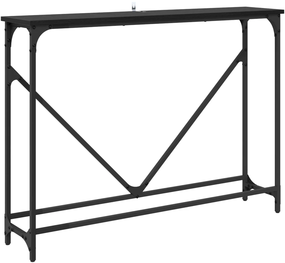 Konsolinis stalas Juodas ąžuolas 102 x 23 x 75 cm