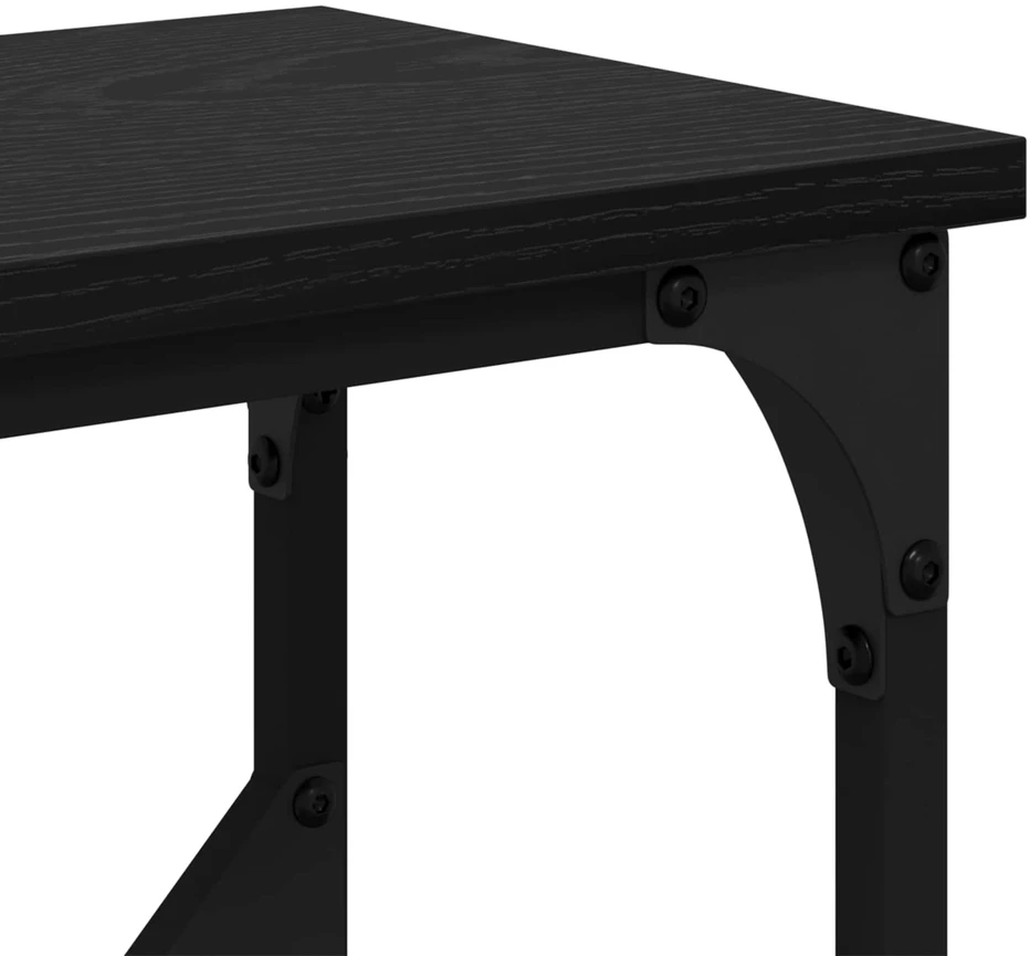 Konsolinis stalas Juodas ąžuolas 102 x 23 x 75 cm
