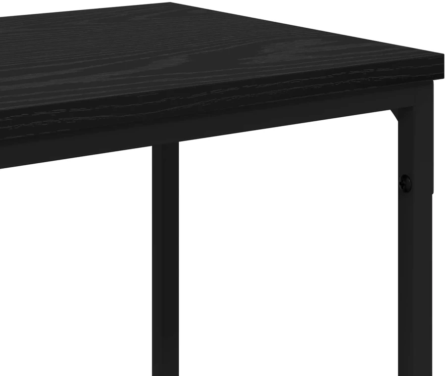 Konsolinis stalas Juodas ąžuolas 160 x 30 x 75 cm