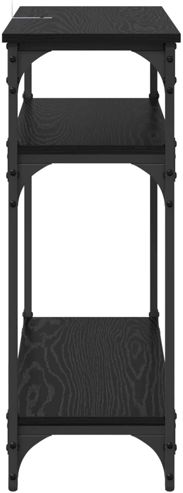 Konsolinis stalas Juodas ąžuolas 75 x 29 x 75 cm