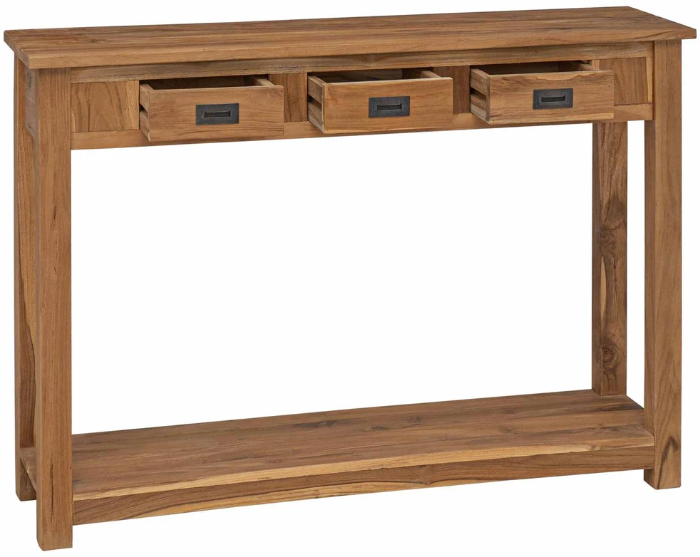 Konsolinis stalas Natūrali 110 x 30 x 80 cm Kieto teka medžio