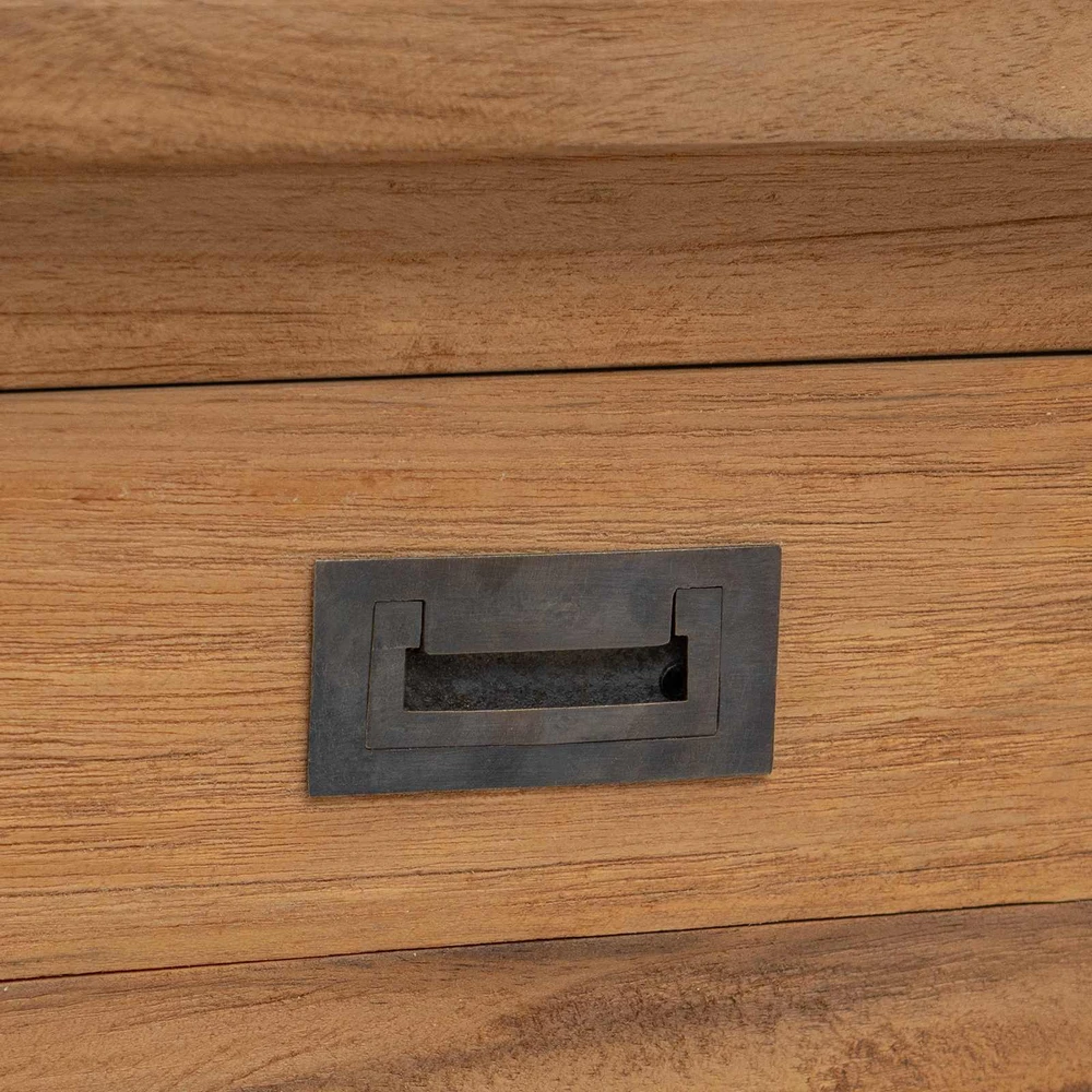 Konsolinis stalas Natūrali 110 x 30 x 80 cm Kieto teka medžio