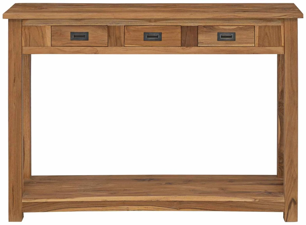 Konsolinis stalas Natūrali 110 x 30 x 80 cm Kieto teka medžio