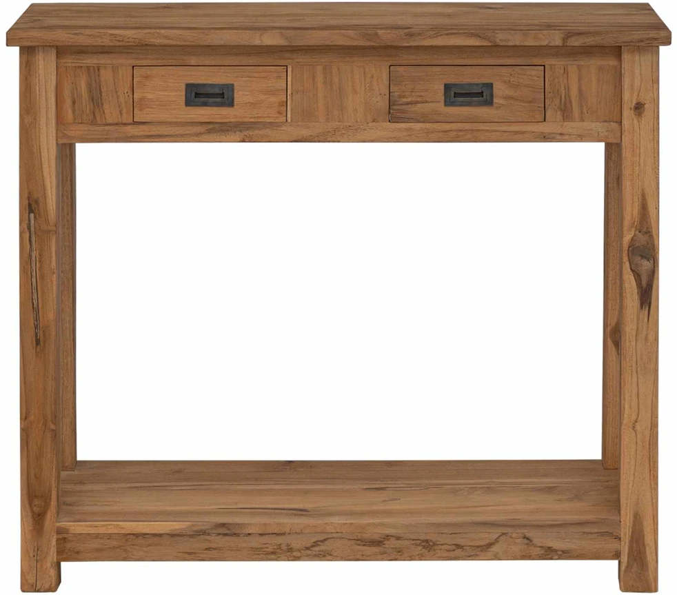 Konsolinis stalas Natūrali 90 x 30 x 80 cm Kieto teka medžio
