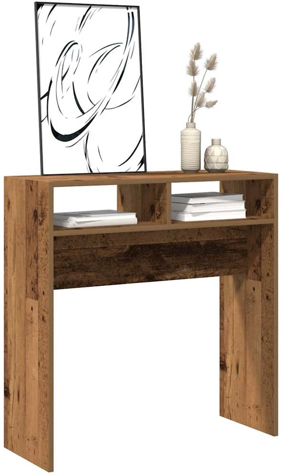konsolinis stalas Old Wood 78x30x80 cm Engineered Wood