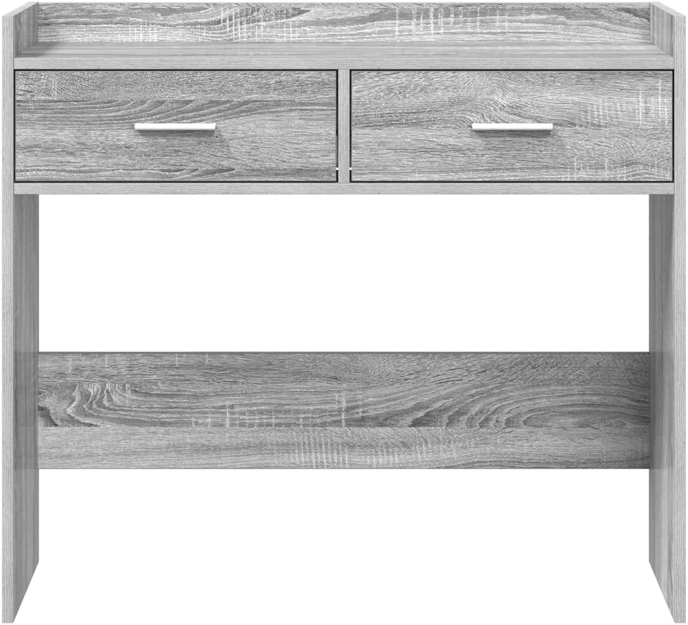 Konsolinis stalas Pilka Sonoma 90 x 35 x 80 cm Apdirbta mediena