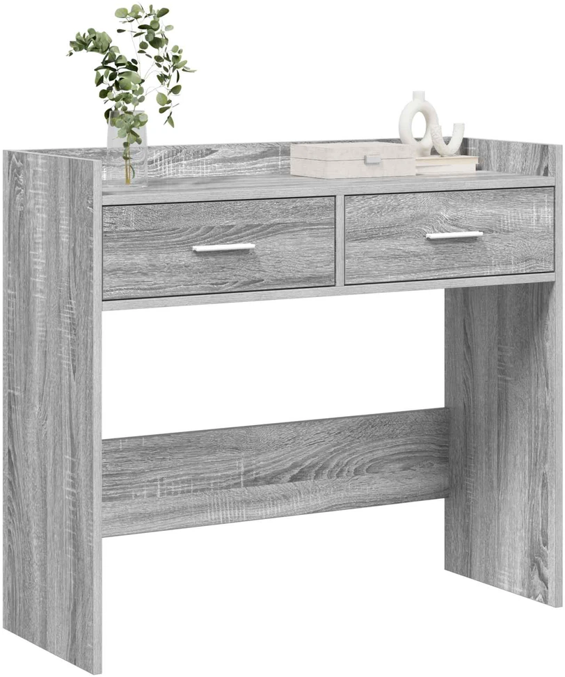 Konsolinis stalas Pilka Sonoma 90 x 35 x 80 cm Apdirbta mediena