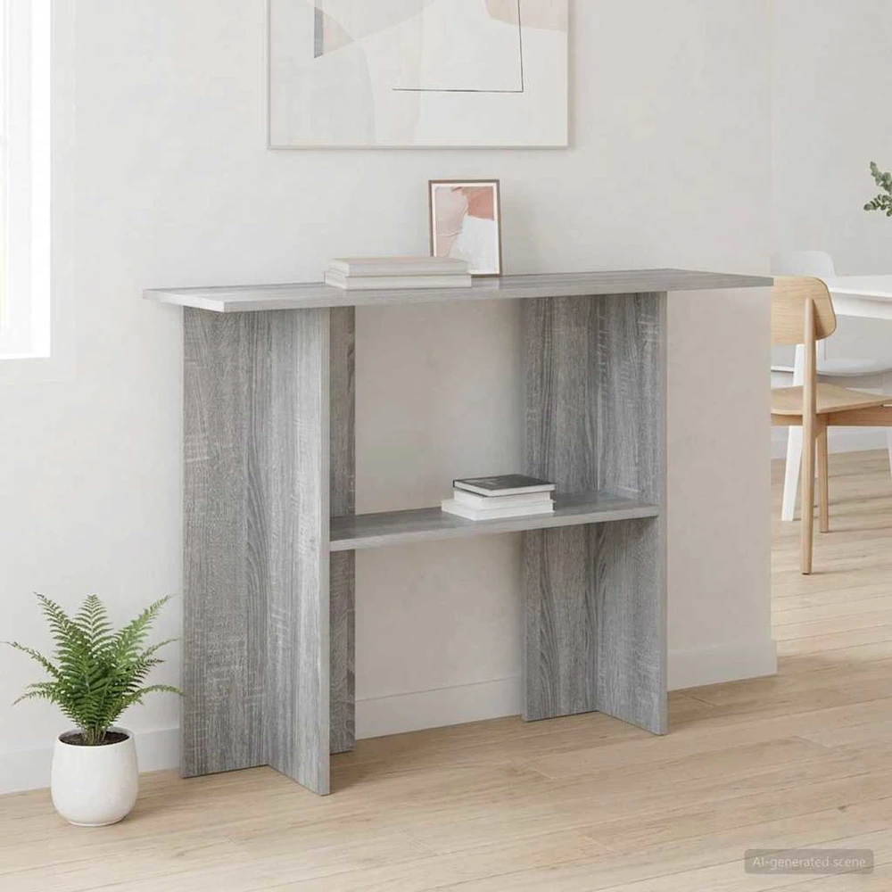 Konsolinis stalas Pilka sonoma ąžuolo 100 x 30 x 75 cm