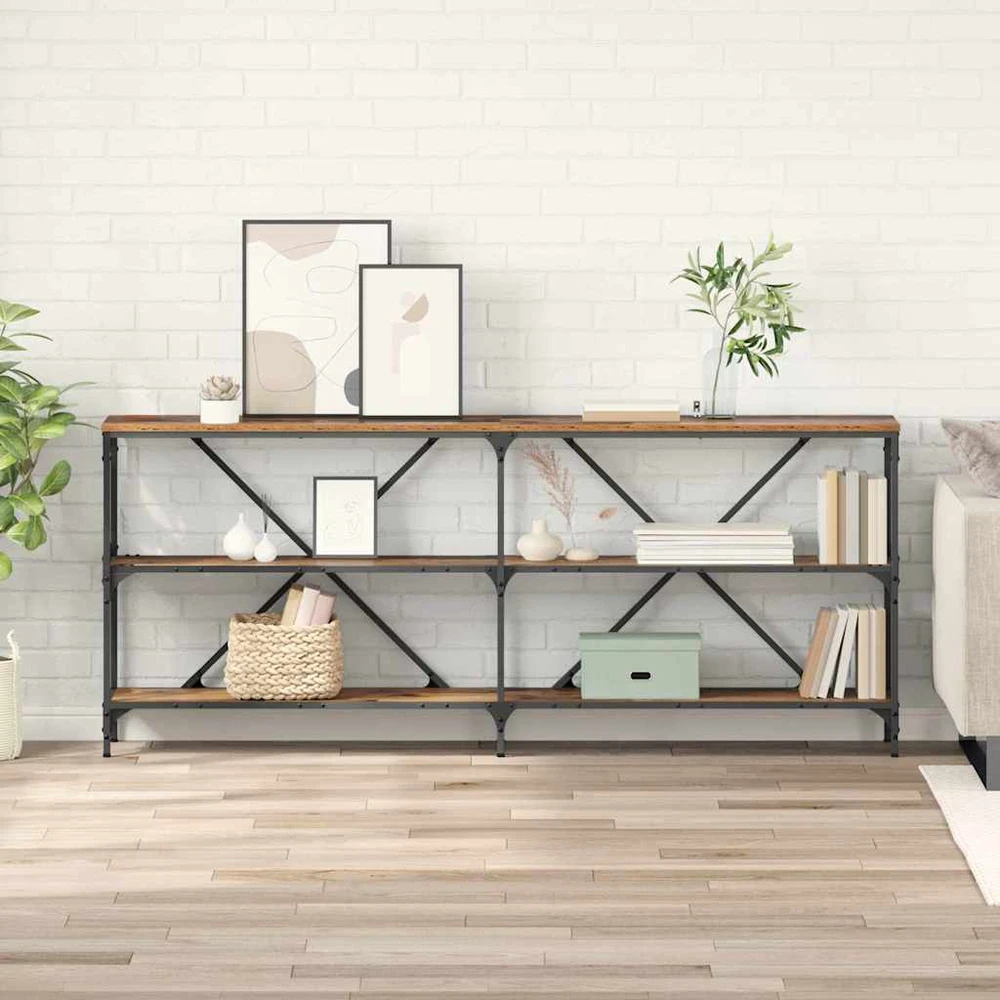 Konsolinis stalas Senas medis 180 x 30 x 75 cm Apdirbta mediena