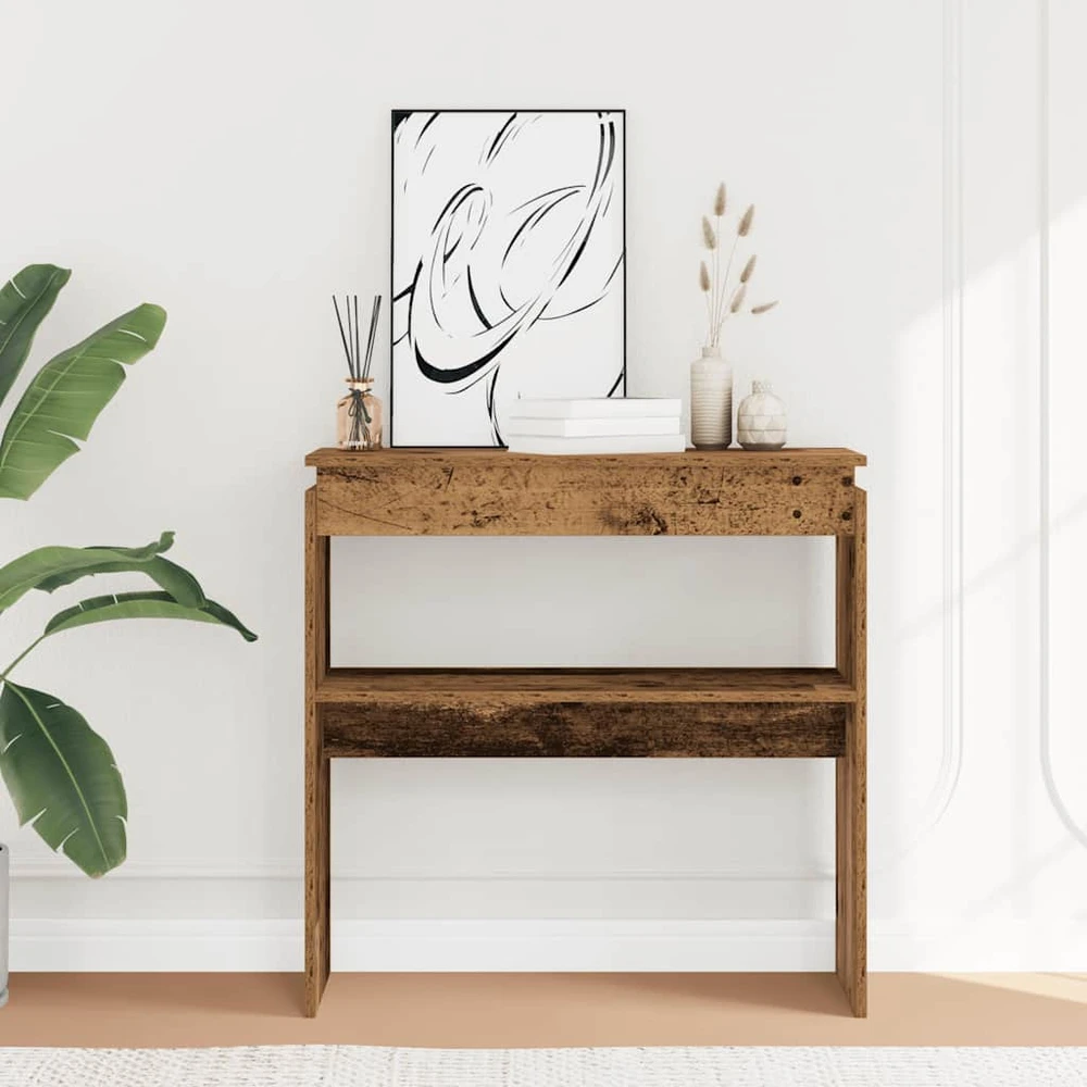 konsolinis stalas Senas medis 80x30x80 cm Inžinerinė mediena