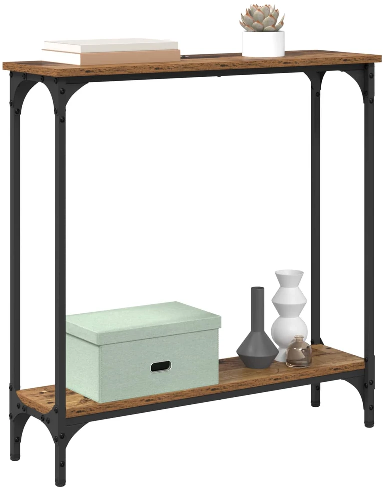 Konsolinis stalas Senovinis medis 75 x 22,5 x 75 cm