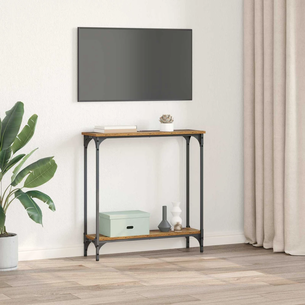 Konsolinis stalas Senovinis medis 75 x 22,5 x 75 cm