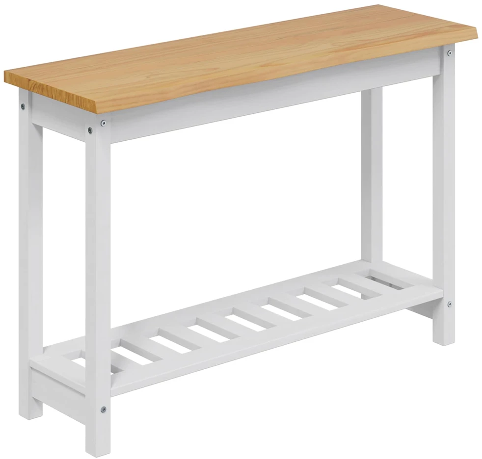 Konsolinis stalas su lentyna EKAI Balta 112 x 35 x 76 cm
