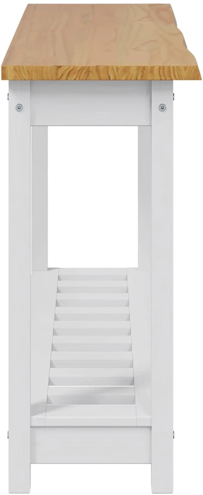 Konsolinis stalas su lentyna EKAI Balta 112 x 35 x 76 cm