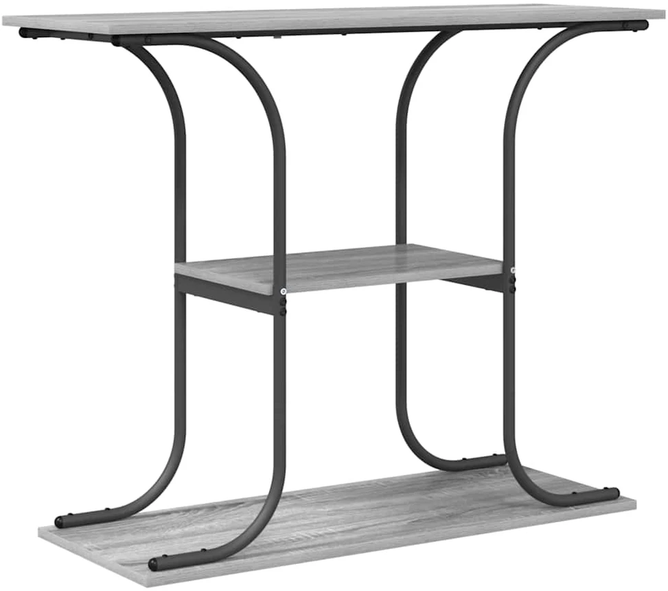 Konsolinis stalas su lentyna Pilkas Sonoma 101 x 35 x 80,5 cm