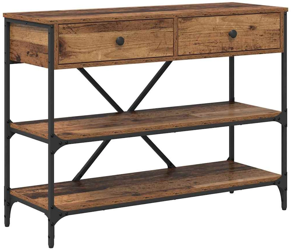 Konsolinis stalas su stalčių Ruda 100 x 34,5 x 75 cm Medis