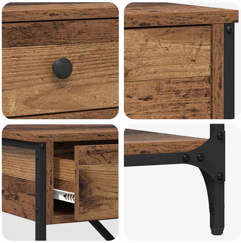 Konsolinis stalas su stalčių Ruda 100 x 34,5 x 75 cm Medis