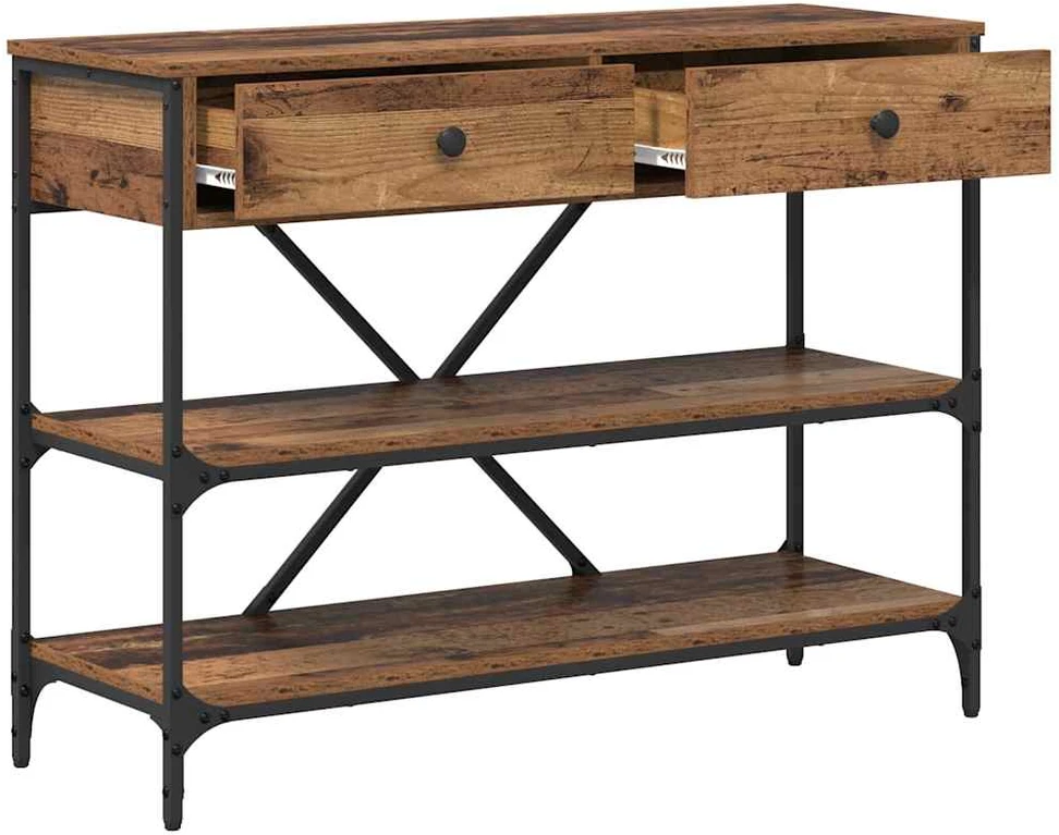 Konsolinis stalas su stalčių Ruda 100 x 34,5 x 75 cm Medis
