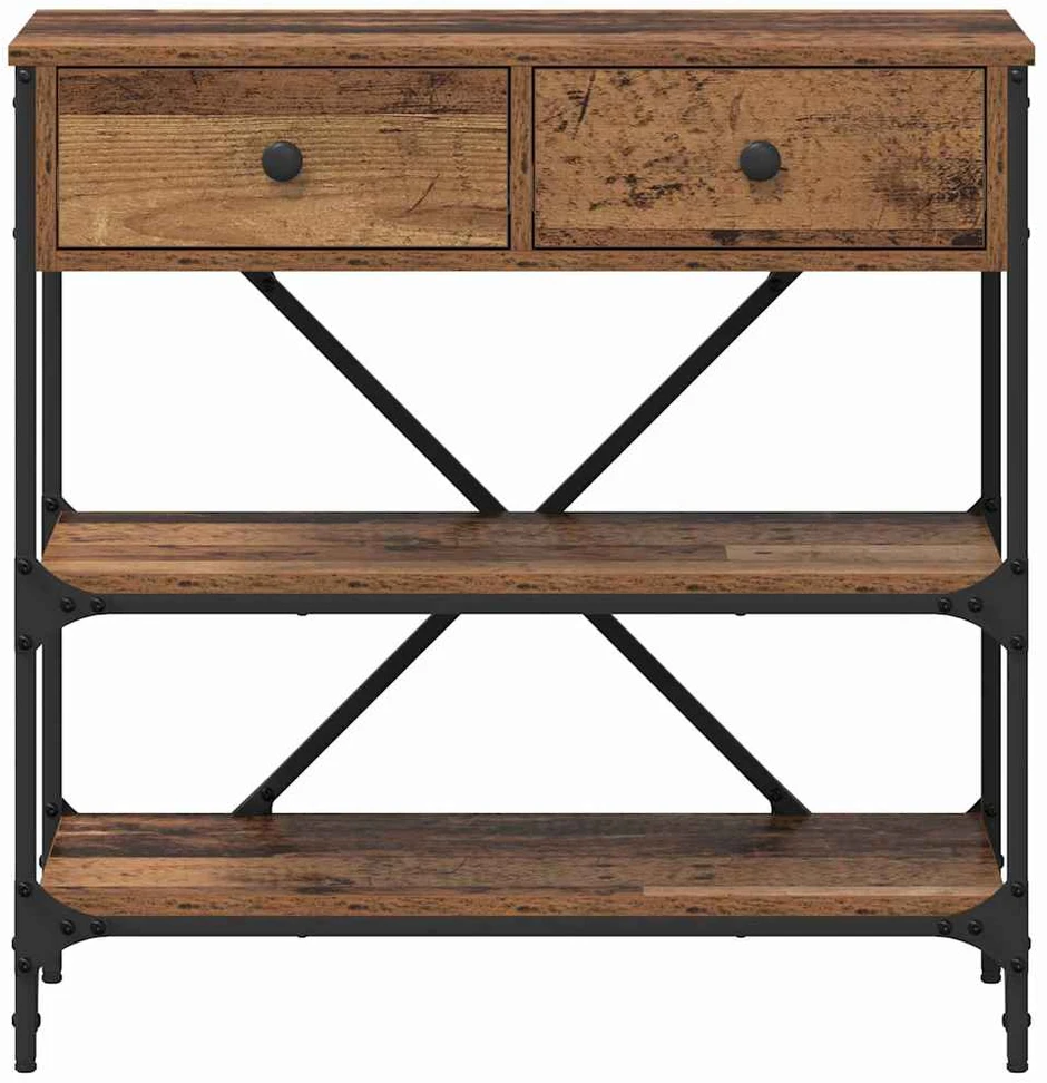 Konsolinis stalas su stalčių Ruda 75 x 34,5 x 75 cm Medis