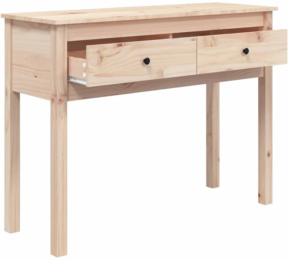 Konsolinis staliukas, 100x35x75cm, pušies medienos masyvas