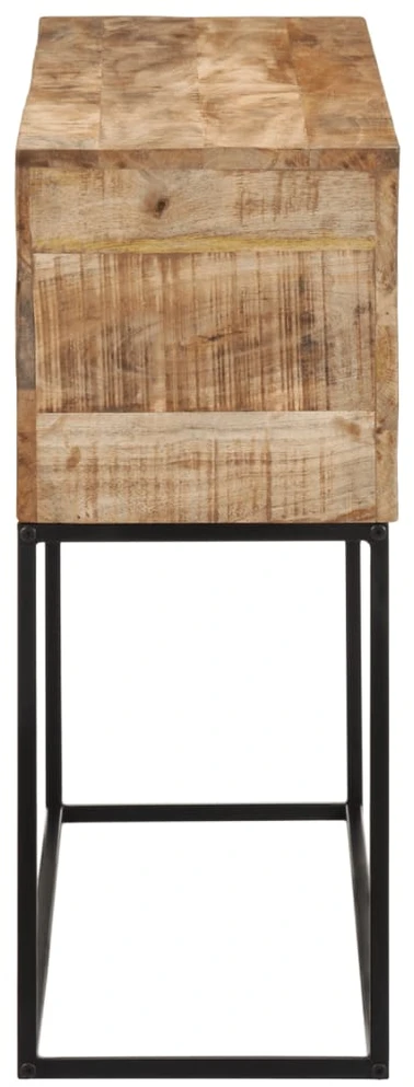 Konsolinis staliukas, 110x30x75cm, mango masyvas ir geležis