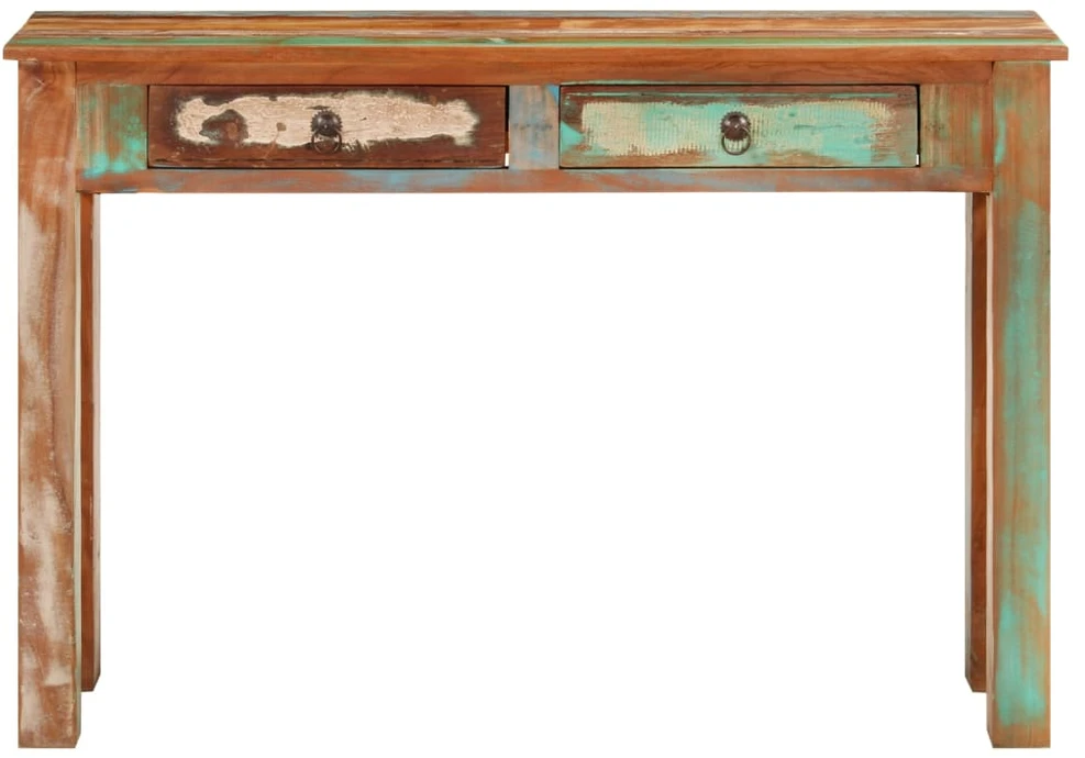 Konsolinis staliukas, 110x30x75cm, perdirbtos medienos masyvas