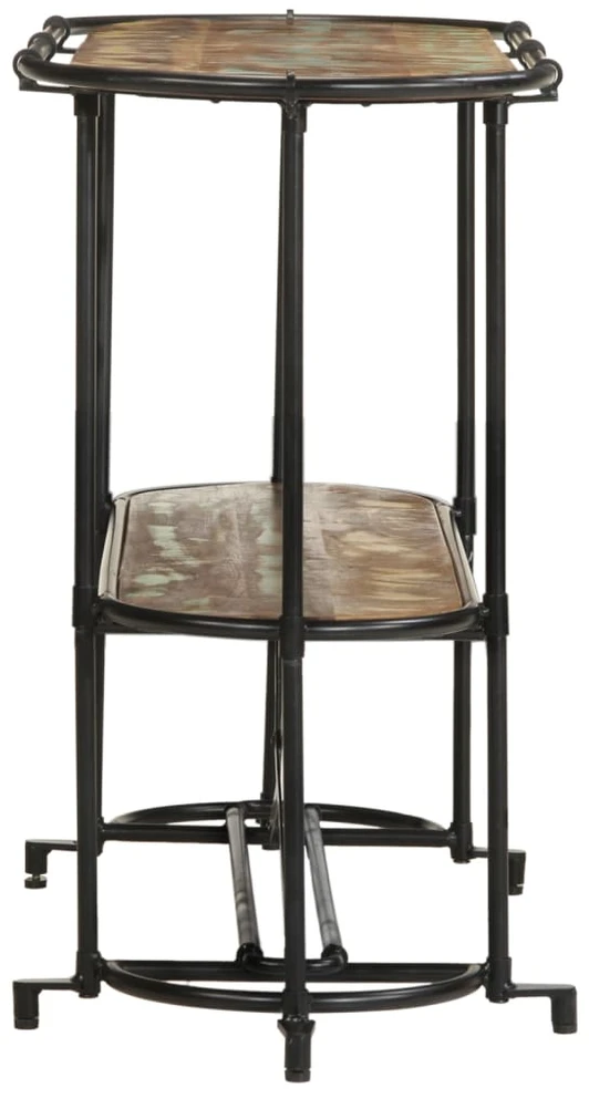 Konsolinis staliukas, 110x42x76cm, perdirbtos medienos masyvas