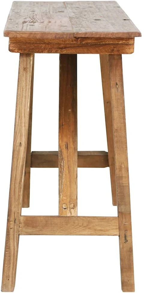 Konsolinis staliukas, 130x40x80cm, mišri perdirbta mediena 283916
