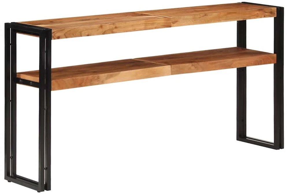 Konsolinis staliukas, 150x30x75cm, akacijos medienos masyvas