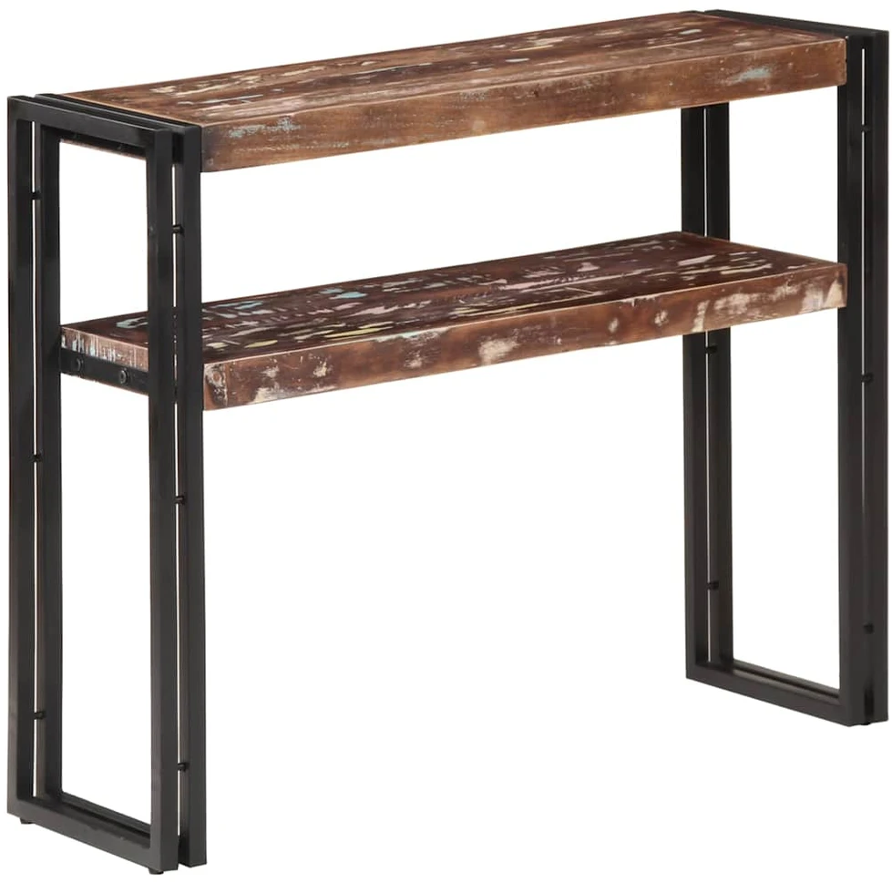 Konsolinis staliukas, 90x30x75cm, perdirbtos medienos masyvas