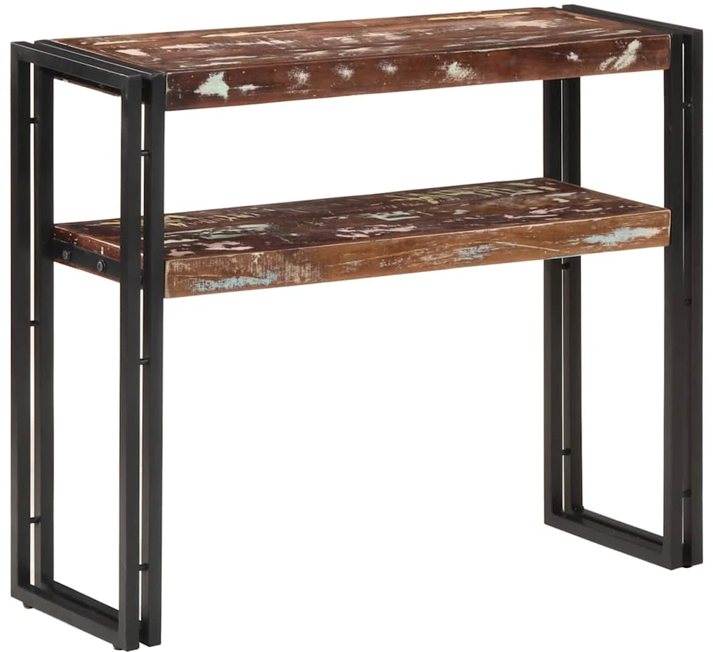 Konsolinis staliukas, 90x30x75cm, perdirbtos medienos masyvas