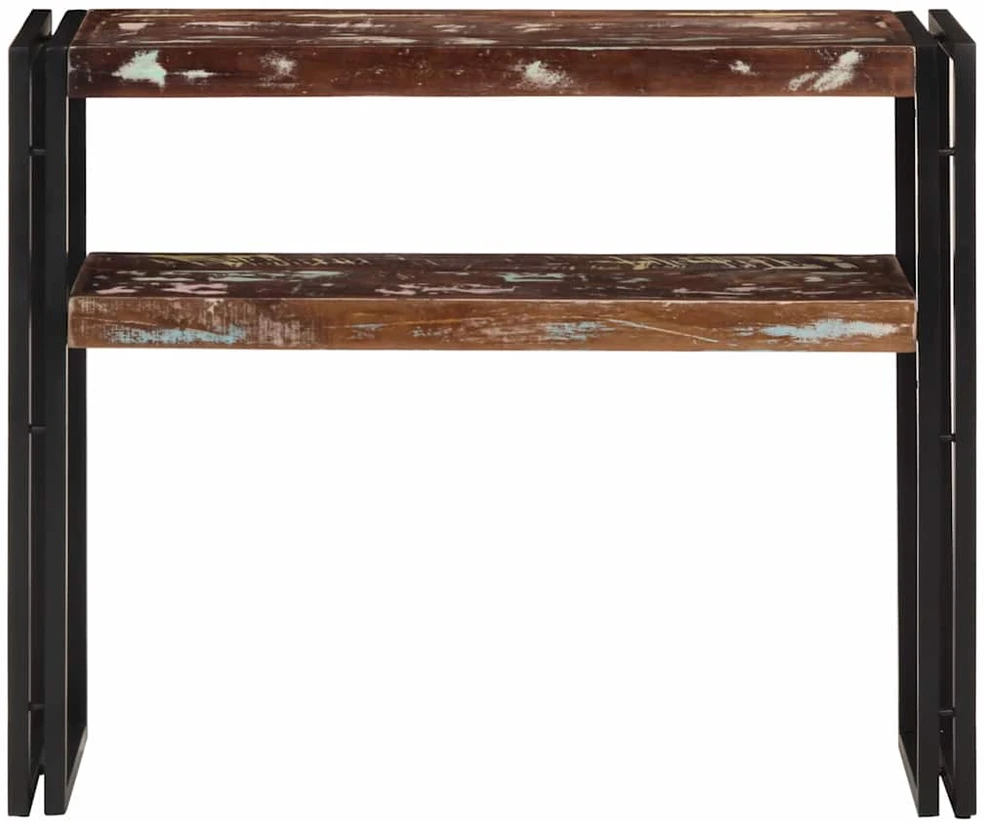 Konsolinis staliukas, 90x30x75cm, perdirbtos medienos masyvas