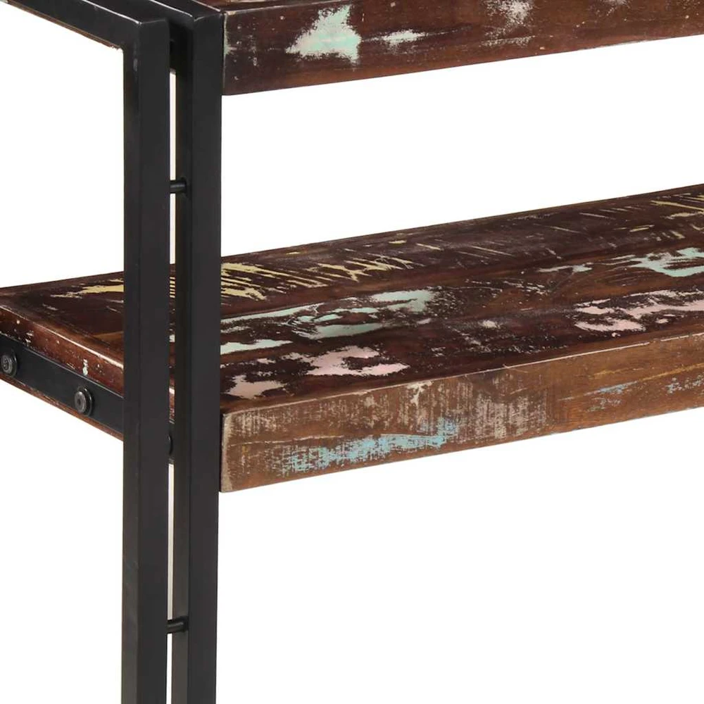Konsolinis staliukas, 90x30x75cm, perdirbtos medienos masyvas
