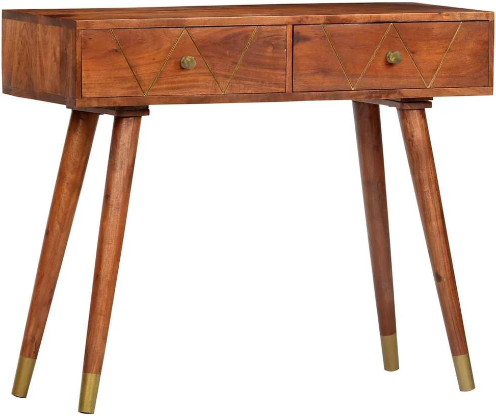 Konsolinis staliukas, 90x35x76cm, akacijos medienos masyvas