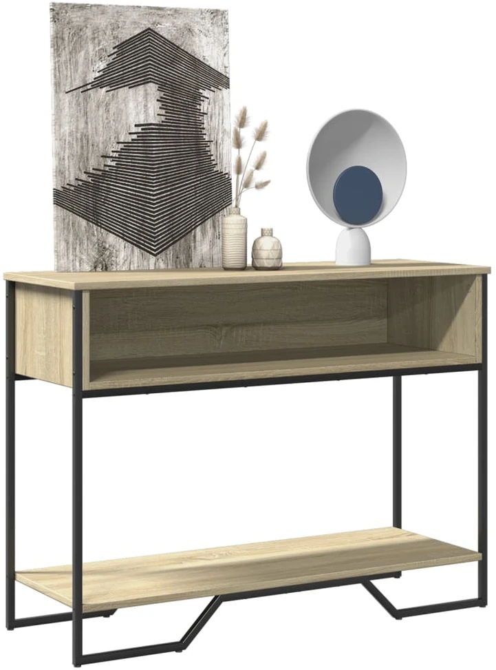 Konsolinis staliukas, ąžuolo, 100x35x74,5cm, apdirbta mediena