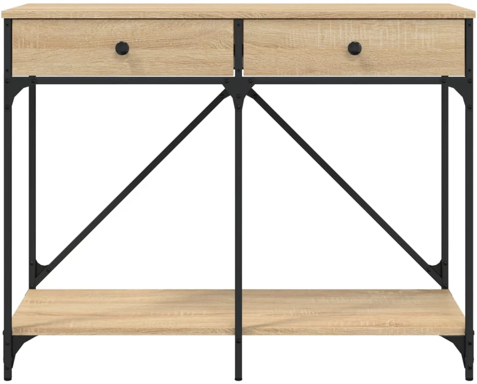 Konsolinis staliukas, ąžuolo, 100x39x78,5cm, apdirbta mediena