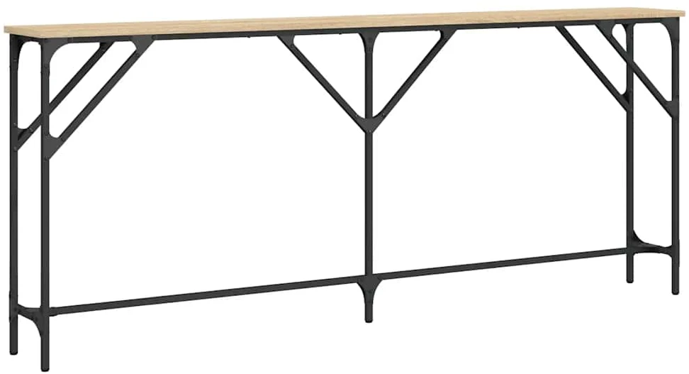 Konsolinis staliukas, ąžuolo, 180x23x75cm, apdirbta mediena