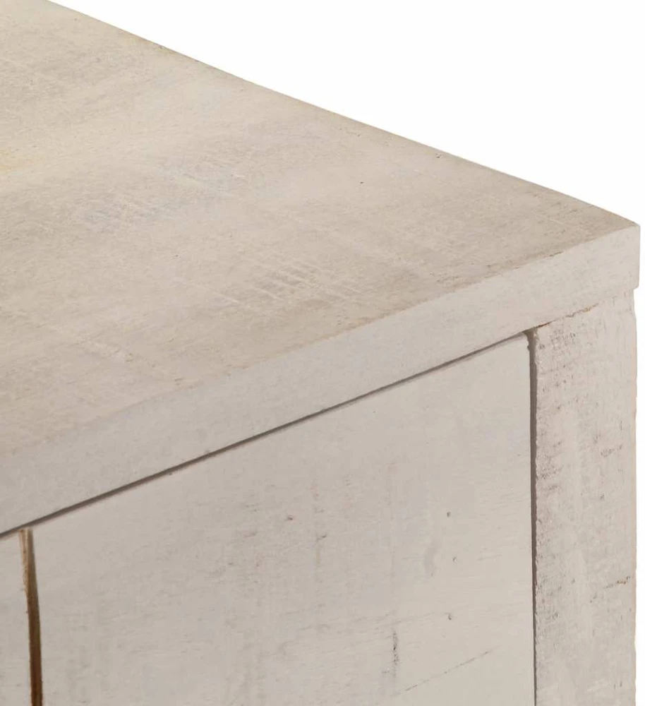 Konsolinis staliukas, baltas, 110x35x75cm, mango masyvas