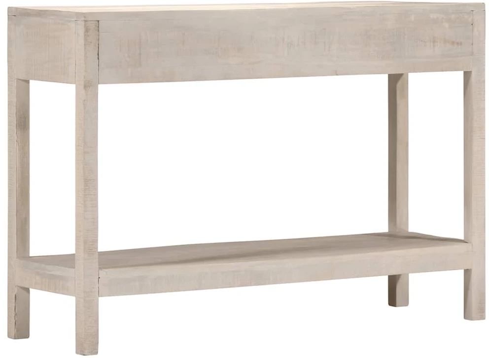 Konsolinis staliukas, baltas, 110x35x75cm, mango masyvas