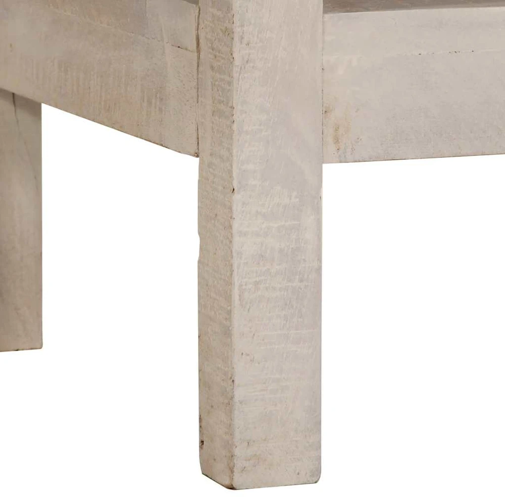 Konsolinis staliukas, baltas, 110x35x75cm, mango masyvas