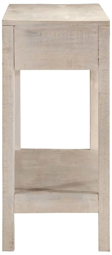 Konsolinis staliukas, baltas, 110x35x75cm, mango masyvas