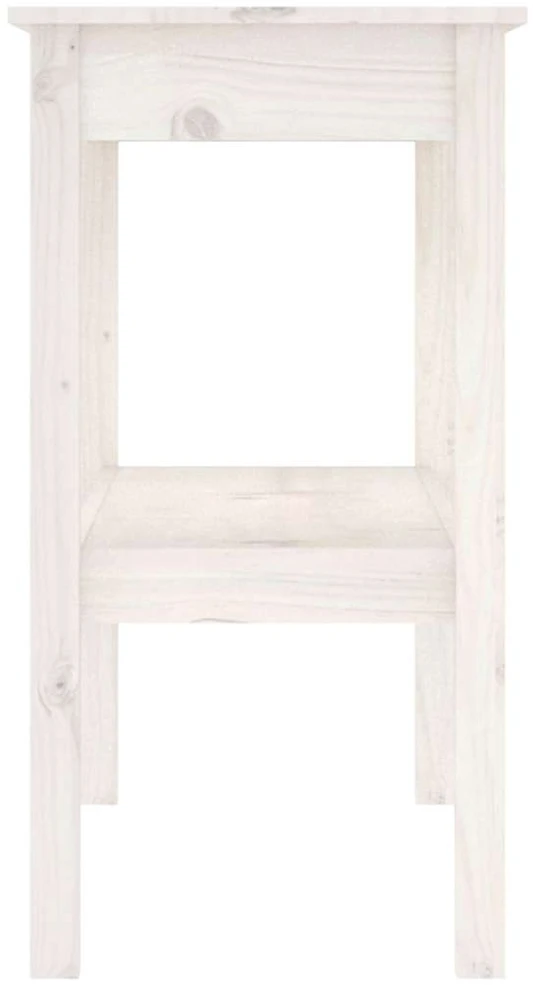 Konsolinis staliukas, baltas, 110x40x75cm, pušies masyvas