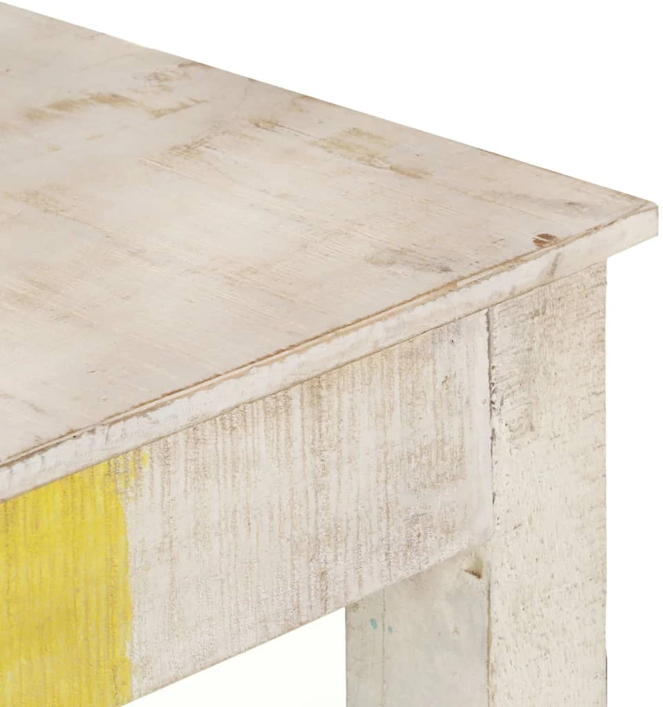 Konsolinis staliukas, baltas, 115x35x77cm, mango mediena