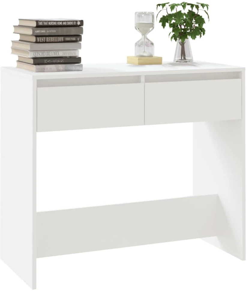 Konsolinis staliukas, baltos spalvos, 89x41x76,5cm, plienas
