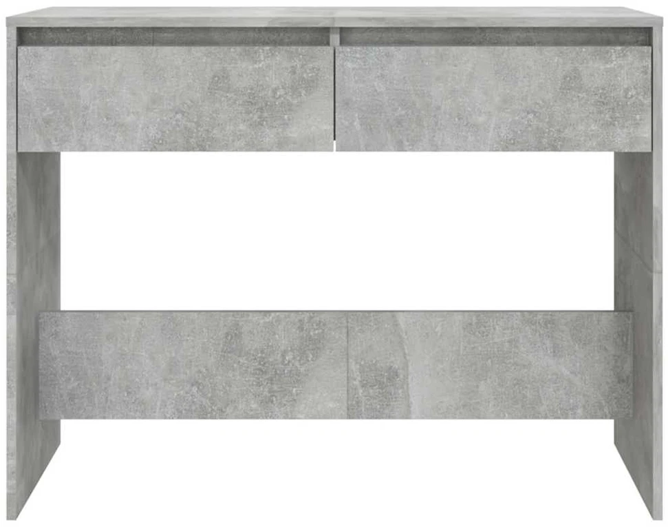 Konsolinis staliukas, betono, 100x35x76,5cm, apdirbta mediena