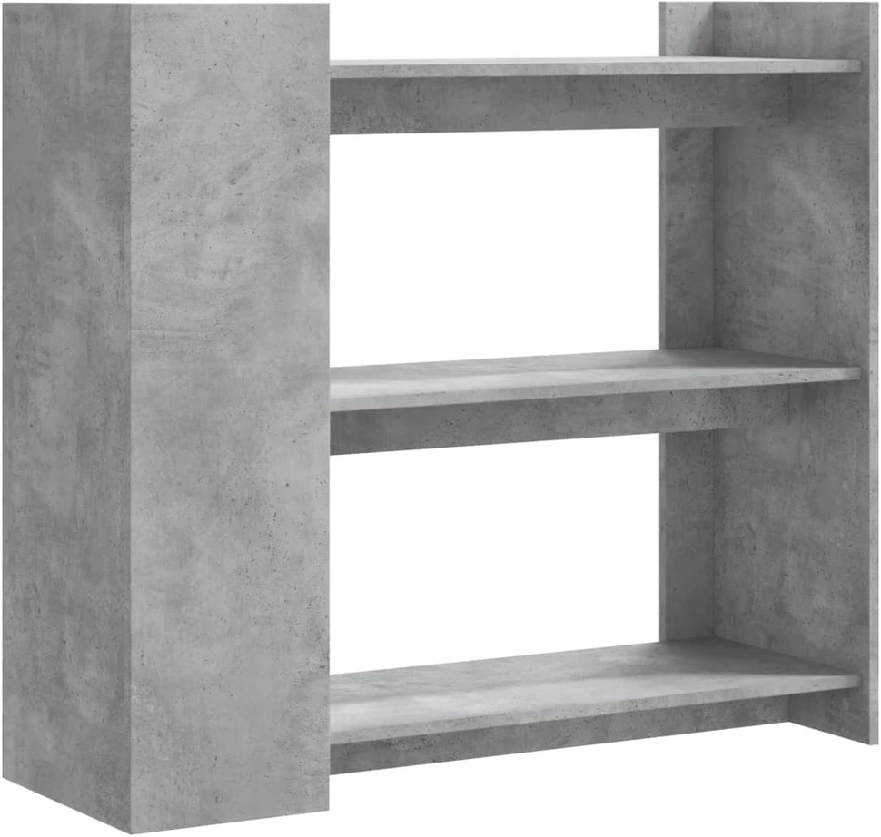 Konsolinis staliukas, betono, 100x35x90cm, apdirbta mediena
